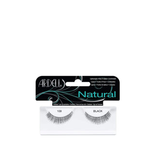 Ardell Natural Black False Eyelashes No. 109 - Easy to Apply, Natural Appearance Ardell Natural Black False Eyelashes No. 109 False Eyelashes, Ardell False Eyelashes, Natural False Eyelashes, Black False Eyelashes, Easy to Apply Eyelashes, Cosmetic Products, Beauty Enhancements, Makeup Accessories, Special Occasion Makeup, Everyday Makeup, Natural Look Eyelashes