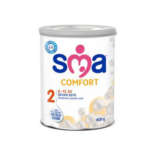 SMA Comfort 2 Baby Formula for Sensitive Tummies - 6-12 Months, 400g SMA Comfort 2 Baby Formula for 6-12 Months Baby formula, Follow-up formula for 6-12 months, Sensitive stomach formula, SMA Comfort 2, Infant nutrition, Baby care, Nutritional support for infants, Gentle formula, Digestive comfort, Parenting essentials