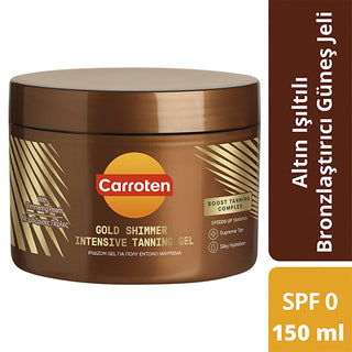 Carroten Gold Shimmer Tanning Gel SPF 0: Achieve a Deep, Radiant Bronze with Carrot & Coconut Oils | Moisturizing Sun Tanning Lotion Carroten Gold Shimmer Tanning Gel: Deep Tan & Radiant Skin Tanning gel, Shimmer tanning gel, Bronzing sun gel, Carrot oil tanning, Coconut oil tanning, SPF tanning gel, Sun tanning lotion, Shimmer bronzer, Tanning with shimmer, Carroten tanning gel, deep tan, shimmering tan, moisturizing sun care, antioxidant, sun exposure, after-sun skincare, sun protection, Vitamins A, Vitam