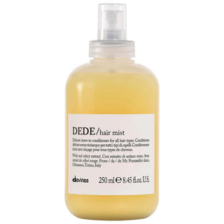 DEDE Delicate Daily Leave In Mist - Lightweight Anti-Frizz Vegan Hair Care for Fine Hair DEDE Leave In Mist: Anti-Frizz Vegan Hair Care leave-in hair mist, anti-frizz hair care, vegan hair products, moisturizing hair mist, fine hair care products, hair care, hair mist, red celery extract, vegan, cruelty-free, plant-based, hair management, frizz reduction, hair nourishment