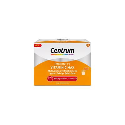 Centrum Immunity Vitamin C Max Effervescent Vitamin C Supplement for Adults - Boosts Immune System, 14 Sachets