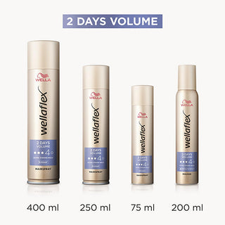 Wella Wellaflex Extra Strong Hold Hair Spray for Long-Lasting Volume - Vegan, UV Protection, 2.54 fl oz