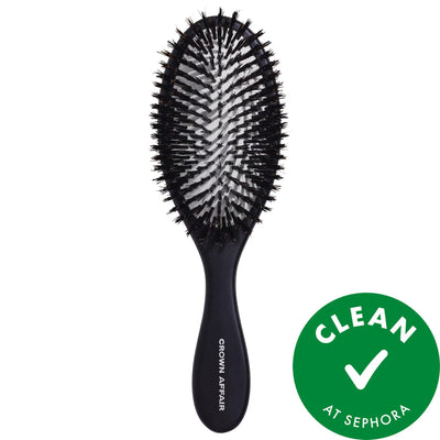 Ethical Edge Brush No. 003: Natural Boar Bristle Hair Brush for Shine, Scalp Stimulation & Detangling of Straight & Wavy