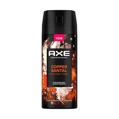 Axe Deo Copper Santal 72h Long Lasting Deodorant Spray for Men - Premium Fragrance, 72-Hour Freshness