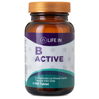 Life In B-Aktif: MultiVitamin Tablet for Immune Support, Energy, & Healthy Hair, Skin & Nails - Vitamin C, Biotin, Zinc, Folate & Magnesium Supplement Life In B-Aktif: MultiVitamin for Energy, Immune & Beauty Vitamin supplement, Multivitamin tablet, Immune support supplement, Hair skin and nails vitamins, Energy boosting vitamins, Vitamin C supplement, Biotin supplement, Zinc supplement, Magnesium supplement, Folate supplement, Vitamin C, Vitamin B2, Vitamin B6, Biotin, Zinc, Magnesium, Folate, Folic Acid, 