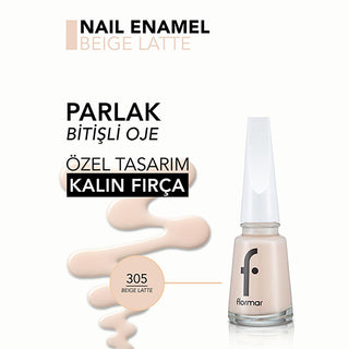 Flormar Beige Latte Nail Polish - High Pigment, Long Lasting, Chip Resistant - Salon Quality Manicure at Home Flormar Beige Latte Nail Polish - Long Lasting, Chip Resistant Nail Polish, High Pigment Nail Polish, Long Lasting Nail Polish, Flormar Nail Polish, Chip Resistant Nail Polish, Glossy Nail Polish, Nail Enamel, Beige Latte Nail Polish, nail color, manicure, pedicure, nail care, nail health, strong nails, vibrant color, women's fashion, beauty, cosmetics, personal care, gifts for her, nail art, salon 