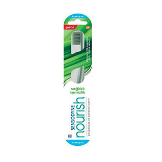Sensodyne Nourish Manual Toothbrush for Sensitive Teeth - Eco-Friendly, Gentle Cleaning Sensodyne Nourish Toothbrush for Sensitive Teeth sensitive teeth toothbrush, eco-friendly toothbrush, manual toothbrush, gentle toothbrush, sustainable oral care, oral hygiene, dental care, eco-conscious products, green living, sensitive gums, gentle cleaning