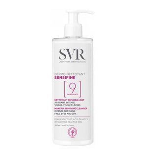 SVR Sensifine: Gentle Facial Cleanser for Sensitive Skin - Makeup Remover, Hypoallergenic, Paraben & Alcohol-Free, Dermo Nettoyant 400ml SVR Sensifine: Gentle Cleanser for Sensitive Skin sensitive skin cleanser, makeup remover for sensitive skin, intolerant skin cleanser, paraben free cleanser, alcohol free makeup remover, hypoallergenic cleanser, gentle facial cleanser, svr sensifine, dermo nettoyant, facial cleansing, facial cleanser, makeup remover, sensitive skin, intolerant skin, paraben-free, alcohol-