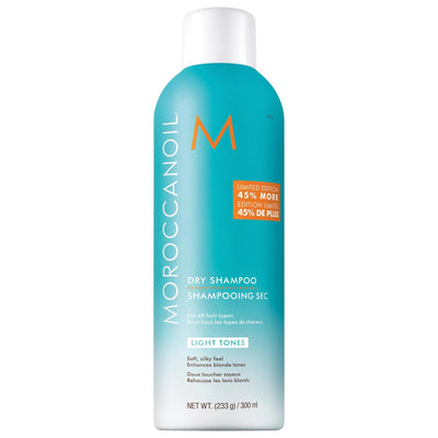 Moroccanoil Dry Shampoo Light Tones: Instantly Refreshes Blonde & Light Hair, Absorbs Oil, Reduces Brassiness - Color Sa