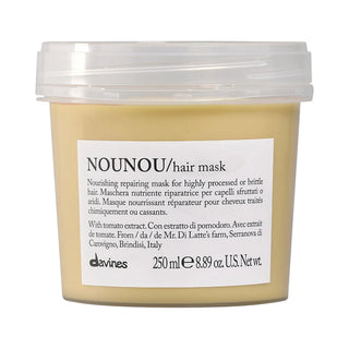 Davines NOUNOU Repair Hair Mask: Deeply Hydrates & Repairs Damaged Hair, Sulfate-Free, Color Safe - Restores Shine and Prevents Breakage Davines Repair Hair Mask | Hydrates & Repairs Damaged Hair hair mask for damaged hair, repair hair mask, hydrating hair mask, hair mask for dry hair, sulfate-free hair mask, color safe hair mask, hair mask for split ends, natural hair mask, tomato extract hair mask, hair mask, damaged hair treatment, dry hair treatment, split end repair, hair hydration, color safe, sulfate