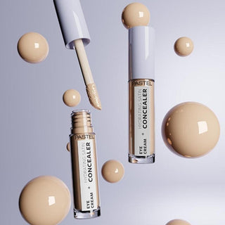 Pastel Makeup Eye Cream + Hydrating Concealer: Brighten, Cover Dark Circles & Hydrate - Long Lasting Satin Finish for Tired Eyes Pastel Makeup Eye Cream + Concealer: Banish Dark Circles! eye cream, hydrating concealer, dark circle concealer, brightening eye cream, eye cream for dark circles, satin finish concealer, long lasting concealer, hydrating eye cream for dry skin, eye bag treatment, concealer for tired eyes, concealer, dark circles, eye cream, hydration, white flower extract, betaine, high coverage,