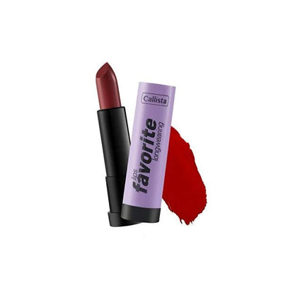 Callista Lips Longwearing Lipstick - 303 Bold Princess, Matte Finish, Moisturizing Lip Color for All-Day Wear