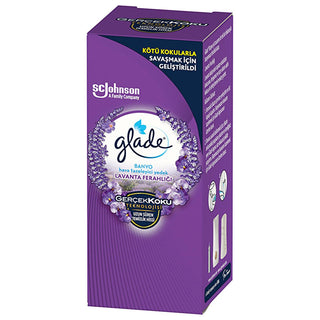 glade lavender air freshener refill 10 ml, glade air freshener device in lavender scent Glade Lavender Air Freshener Refill - 10 ml for Bathrooms | Relaxing Scent Glade Lavender Air Freshener Refill - 10 ml glade, lavender-air-freshener, bathroom-air-freshener, odor-controller, home-fragrance, air-freshener-refill, serene-scent, long-lasting-fragrance, aromatic-refresh, ai-generated
