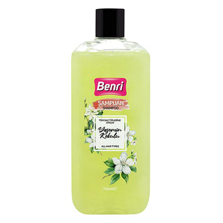 Benri Jasmine Shampoo 750ml - Gentle Moisturizing Shampoo for Shiny, Voluminous Hair - Best Jasmine Scented Hair Shampoo Benri Jasmine Shampoo: Moisturizing & Gentle Cleansing jasmine shampoo, hair shampoo, moisturizing shampoo, gentle shampoo, shampoo for dry hair, shampoo for shiny hair, best jasmine scented shampoo, volumizing shampoo, shampoo, jasmine scent, gentle cleansing, moisturizing, hair volume, easy combing, shiny hair, dry hair, damaged hair, daily use shampoo, fragrant shampoo, hair care, hair