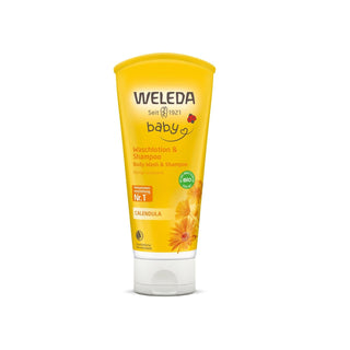 Weleda Organic Calendula Shampoo and Body Wash for Sensitive Skin - 6.76 fl oz, Natural and Gentle Cleanser Weleda Organic Calendula Shampoo & Body Wash - Natural & Gentle organic shampoo, natural body wash, Calendula extract benefits, gentle cleanser, Weleda products, sensitive skin care, natural personal care, organic personal care, hair and body wash, environmentally friendly products