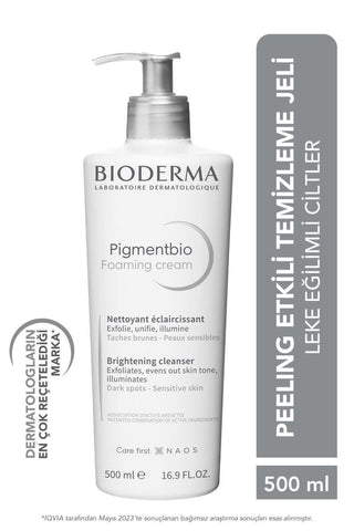 Bioderma Pigmentbio Foaming Cream: Dark Spot Remover & Sensitive Skin Cleanser - Peeling Face Wash for Hyperpigmentation Treatment Bioderma Pigmentbio Cream: Dark Spot Remover & Gentle Cleanser Bioderma Pigmentbio, Foaming Cream, Peeling face wash, Dark spot remover, Sensitive skin cleanser, Hyperpigmentation treatment, Skin brightening cleanser, Exfoliating face wash, Anti-dark spot face wash, facial cleanser, dark spots, hyperpigmentation, sensitive skin, skin brightening, peeling, exfoliation, even skin 