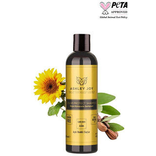 Ashley Joy Color Protecting Shampoo for Blonde, Highlighted Hair | Sunflower & Jojoba | Repair & Shine | Extend Color Vibrancy Ashley Joy Color Protect Shampoo | Blonde & Highlighted Hair shampoo for dyed light hair, color protecting shampoo, sunflower jojoba shampoo, argan oil hair treatment, hair repair shampoo, Ashley Joy Shampoo, shampoo for damaged colored hair, kinoa chia hair shampoo, blonde hair shampoo, shampoo, hair care, color treated hair, light hair, blonde hair, highlighted hair, dyed hair, su