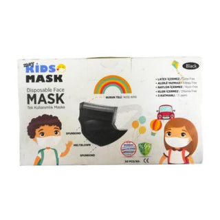 lidya pharma kids black face mask medium pack, 50 pack of black children's face masks Lidya Pharma Kids Black Face Mask - Medium | 50 Pack Kids Black Face Mask - Medium | 50 Pack kids-masks, black-face-mask, childrens-safety, face-mask-pack, medium-size, breathable-masks, comfortable-fit, daily-use, ai-generated, lidya-pharma