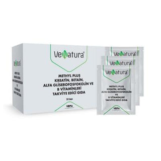 Venatura Dietary Supplement - Creatine, Betaine, Alpha Glycerophosphocholine & B Vitamins for Enhanced Performance and Cognitive Support Venatura Methyl Plus - Creatine & B Vitamins Supplement Dietary Supplement, Creatine, Betaine, Alpha Glycerophosphocholine, B Vitamins, Nutritional Support, Fitness Supplement, Cognitive Support, Health Supplements, Fitness Enthusiasts, Mental Clarity, Performance Enhancement