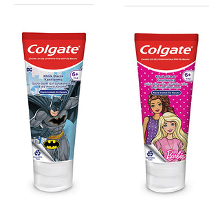 Colgate Barbie Batman Children's Toothpaste: Fun Fluoride Protection for Kids, Cavity Defense - 75ml Colgate Kids Toothpaste: Fun Fluoride Protection for Healthy Smiles children's toothpaste, fluoride toothpaste for kids, Barbie toothpaste, Batman toothpaste, toothpaste for 6 year olds, kids dental care, children's oral hygiene, cavity protection for children, kids toothpaste, fluoride toothpaste, children's dental health, oral hygiene for kids, Barbie, Batman, dental care, toothpaste, 6 year olds, kids, ch