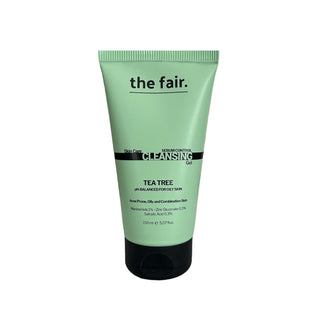 The Fair Vegan Face Wash Gel - Tea Tree Oil & Salicylic Acid for Oily Skin, Natural Acne Treatment, 5.07 fl oz The Fair Vegan Face Wash Gel - Tea Tree Oil & Salicylic Acid Vegan face wash, Oily skin care, Tea tree oil face wash, Salicylic acid skincare, Natural acne treatment, Vegan skincare, Cruelty-free face wash, Acne control, Sebum balancing, Plant-based skincare, Ethical skincare, Clear skin, Healthy skin, Skincare routine, Face wash for oily skin, Natural ingredients