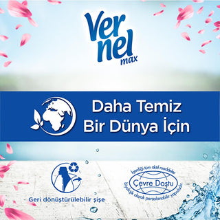 Vernel Max Taze Lale Concentrated Laundry Softener - 1440ml, Long-Lasting Freshness & Softening for Clothes