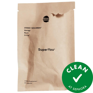 SuperYou Daily Stress Management Refillable Supplement - Clinically Proven Adaptogenic Herbs for Energy, Focus, and Mood Enhancement SuperYou Stress Management Supplement - Boost Energy & Mood Stress Management Supplement, Adaptogenic Herbs, Cortisol Regulation, Energy and Focus, Clean Supplement, Refillable Supplement, Stress Relief, Mood Enhancement, Natural Energy Boost, Health Supplements, Wellness Products, Dietary Supplements, Sephora Clean at Sephora