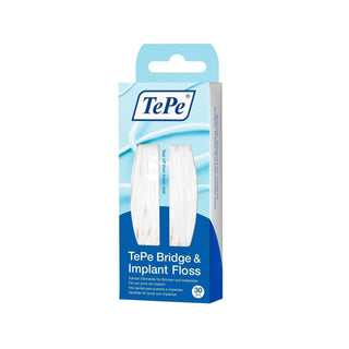 Tepe Bridge&İmplant Floss Diş İpi - Effective Interdental Cleaning for Bridges and Implants Tepe Bridge Floss for Implants & Bridges dental floss, bridge floss, implant floss, interdental cleaning, oral hygiene, Tepe, dental care, oral health, gum health, plaque prevention