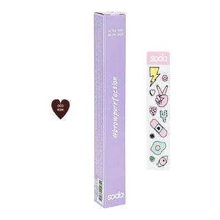 Soda Ultra Thin Brow Liner - Precise Eyebrow Definition with Long-Lasting Formula - Eyebrow Liner, Ultra-Thin Brow Pencil Soda Ultra Thin Brow Liner - Precise & Long-Lasting eyebrow liner, ultra-thin brow pencil, long-lasting makeup, natural brow shades, precise eyebrow definition, beauty, makeup, cosmetics, brow products, brow care, brow enhancement, brow precision, soda cosmetics