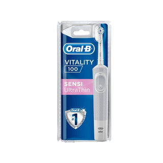 Oral-B Oral-B Vitality 100 Sensi Ultra Thin Electric Toothbrush - Rechargeable, Gentle Cleaning for Sensitive Teeth & Gums Oral-B Vitality 100 Sensi Electric Toothbrush - Gentle & Effective Electric Toothbrush, Rechargeable Toothbrush, Oral-B Vitality 100, Sensitive Teeth Toothbrush, Ultra Thin Bristles Toothbrush, Oral Hygiene, Dental Care, Rechargeable Battery, Gentle Cleaning, Sensi Mode, Oral-B, Personal Care, Health and Wellness