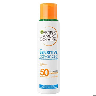 Garnier Ambre Solaire SPF50+ Sunscreen Mist: Advanced Hypoallergenic UVA/UVB Protection for Sensitive Skin - Lightweight, High SPF50+ Sunscreen Spray, 5.07 fl oz Garnier SPF50+ Sunscreen: Hypoallergenic Protection sunscreen SPF50+, sensitive skin sunscreen, hypoallergenic sunscreen, UVA UVB protection sunscreen, sunscreen mist, sun protection for face and body, best sunscreen for sensitive skin, Garnier Ambre Solaire, high SPF sunscreen, sunscreen spray, sunscreen, SPF50, sensitive skin, UVA protection, UVB
