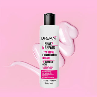 Urban Care Shake N Repair: Gloss Lamination Hair Treatment for Damaged Hair | Vegan, Shine Enhancing with Amino Acids & Oat Milk Protein Urban Care: Gloss Hair Treatment for Damaged Hair| Vegan hair gloss treatment, damaged hair repair, vegan hair care, shine enhancing hair treatment, smooth hair treatment, gloss lamination hair, amino acid hair treatment, oat milk protein hair treatment, hair treatment, hair mask, hair shine, hair repair, vegan beauty, cruelty-free, hair care, dry hair, dull hair, hair hyd