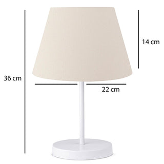 homing krem kumaş abajur white shade lamp, modern fabric lamp with metal body, stylish white lampshade for home decor Homing Krem Kumaş Beyaz Gövdeli Abajur - Stylish White Shade Lamp for Home Décor | 37 cm Homing Krem Kumaş Abajur - Stylish White Shade Lamp homing, fabric-lamp, modern-lighting, home-decor, led-lamp, stylish-lampshade, interior-design, room-illumination, lighting-solutions, ai-generated