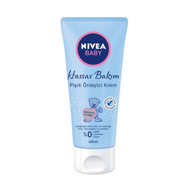 Nivea Baby Diaper Rash Cream - Soothe & Protect with 20% Zinc Oxide, Hypoallergenic & Dermatologist-Tested - 3.38 fl oz