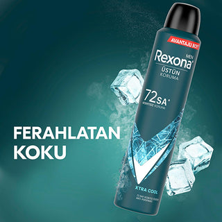 Rexona Men Xtra Cool Antiperspirant Deodorant Spray - 72 Hour Protection, Long-lasting Freshness for Active Men