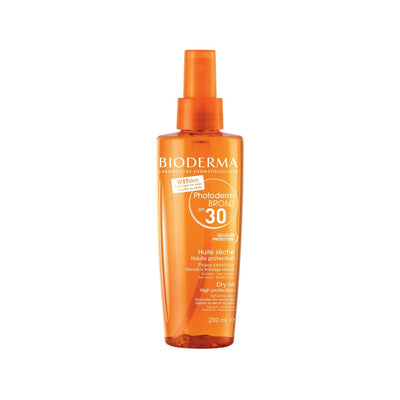 Bioderma Photoderm Bronz Dry Oil Spf 30 - Non-Greasy Sun Protection & Natural Bronzing Effect Sunscreen Oil
