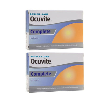 Ocuvite Complete Eye Health Supplement with Omega-3, Lutein, and Zeaxanthin - 120 Capsules