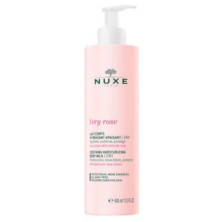 Nuxe Very Rose Soothing Moisturizing Body Milk 400ml - Natural Skincare for Dry & Sensitive Skin Nuxe Very Rose Body Milk 400ml - Natural Moisturizer Nuxe Very Rose Body Milk, moisturizing body lotion, soothing body care, natural skincare products, sensitive skin care, dry skin moisturizer, body milk, rose water skincare, non-greasy moisturizer, paraben-free skincare, mineral oil-free skincare, silicone-free skincare, gentle skincare, long-lasting hydration