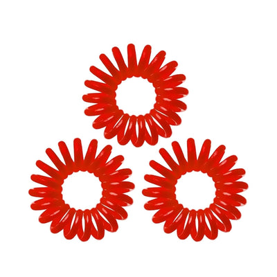 Invisibobble Rapberry Red 3-Pack Hair Ties - Stylish, Non-Damaging Hair Accessories for Fashion-Conscious Women