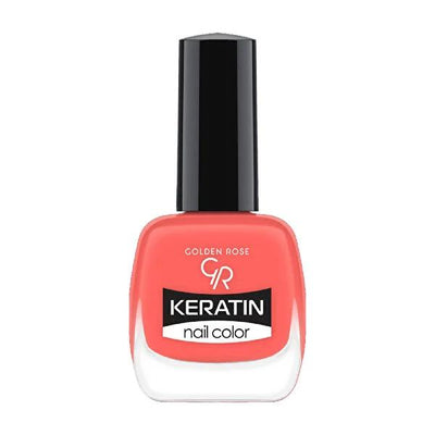 Golden Rose Keratin Nail Polish - Long-Lasting, Shiny Nail Color with Nourishing Keratin Formula