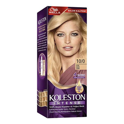 Koleston Intense Very Light Blonde 10/0 Hair Dye - Permanent Color, 100% Gray Coverage, Argan Oil Infused for Intense Sh