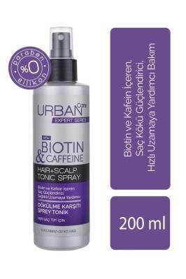 Urban Care Biotin & Caffeine Hair Fall Control Spray Tonic - Strengthens Hair Follicles, Reduces Hair Loss - 200ml
