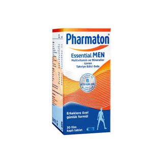Pharmaton Essential Men Dietary Supplement for Men - Multivitamin with Vitamins A, B, C, D, E and Minerals - 30 Tablets Pharmaton Essential Men Multivitamin for Men - 30 Tablets men's dietary supplement, multivitamin for men, Pharmaton Essential Men, dietary supplement, men's health supplement, health and wellness, nutrition, vitamins, minerals, herbal extracts, convenience nutrition