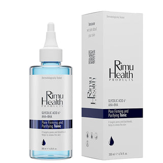 Rimu Health: Glycolic Acid AHA BHA Pore Tightening Toner - Exfoliating Facial Toner for Oily & Acne Prone Skin - Minimizing Enlarged Pores & Renewing Skin Rimu Health Glycolic Acid Toner | Pore Tightening & Exfoliating pore tightening toner, glycolic acid toner, AHA BHA toner, skin clarifying toner, exfoliating facial toner, toner for oily skin, pore minimizing skincare, chemical exfoliant toner, facial toner, toner, oily skin, acne prone skin, pore minimizing, skin renewal, glycolic acid, BHA, skincare, be