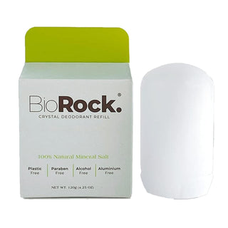 Biorock Crystal Deodorant Refill - Eco-Friendly, Natural Deodorant for Health-Conscious Individuals - 120g Refill Size Biorock Crystal Deodorant Refill - Natural & Eco-Friendly Crystal deodorant, Eco-friendly deodorant, Natural deodorant, Refillable deodorant, Chemical-free personal care, Health-conscious, Environmentally aware, Natural personal care products, Eco-friendly personal care, Refillable products, Sustainable living, Green living, Natural deodorant benefits