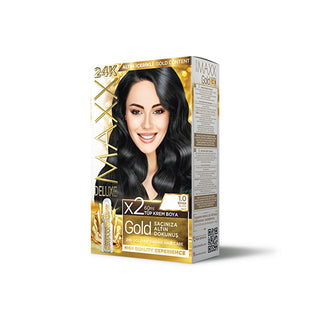 Maxx Deluxe Golden Beauty 24K Hair Dye - Nourishing, Golden Shine, Long-Lasting Color Maxx Deluxe 24K Golden Hair Dye - Nourishing & Long-Lasting hair dye, golden hair dye, nourishing hair color, Maxx Deluxe Golden Beauty, 24K gold hair dye, hair care, golden shine, long-lasting color, nano gold hair dye, healthy hair color, vibrant hair dye