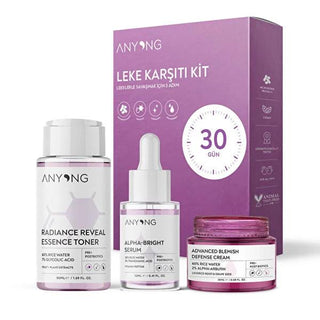 Anyong Skincare Set - 3 Piece Rice Water Toner, Anti-Aging Serum, and Brightening Cream for Hyperpigmentation Treatment and Natural Skincare Anyong Skincare Set - Rice Water Toner, Serum & Cream Skincare Set, Rice Water Toner, Anti-Aging Serum, Dark Spot Corrector, Natural Skincare, Hyperpigmentation Treatment, Brightening Cream, Skincare Routine, Glow Up, Radiant Skin, Even Skin Tone, Hydration, Antioxidant Protection, Glycolic Acid, Tranexamic Acid, Alpha-Arbutin, Niacinamide