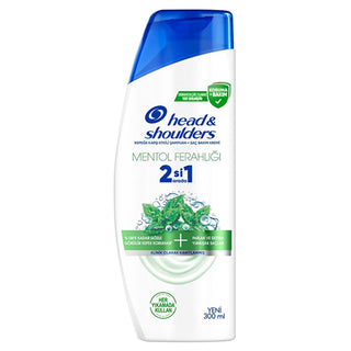 Head & Shoulders Anti-Dandruff Shampoo with Menthol - 2-in-1 Moisturizing Shampoo and Conditioner, Dermatologically Tested Head & Shoulders Anti-Dandruff Shampoo with Menthol - Moisturizing & Dermatologically Tested Anti-Dandruff Shampoo, Head & Shoulders Mentol Ferahlığı, 2-in-1 Shampoo and Conditioner, Dermatologically tested shampoo, Moisturizing shampoo for dandruff, Anti-Dandruff Hair Care, Scalp Care, Hair Moisturizing, Dandruff Solution, Hair Care Products, Shampoo and Conditioner, Menthol Shampoo