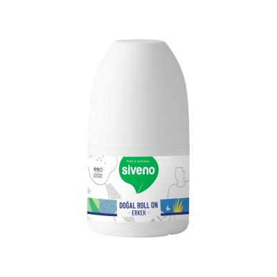 Siveno Natural Roll-on Deodorant for Men - Aluminum-Free, Sensitive Skin Protection, Organic Aloe Vera, Travel-Friendly 