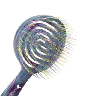 nascita pro 3d oval hair brush purple marble, close up of nascita pro hair brush with fine bristles Nascita Pro Hair Brush - 3D Oval | 17 Purple Marble Nascita Pro Hair Brush - 3D Oval Purple Marble nascita, hair-care, oval-hair-brush, purple-marble, beauty-tools, detangling-brush, anti-static, hair-brush, professional-beauty, ai-generated